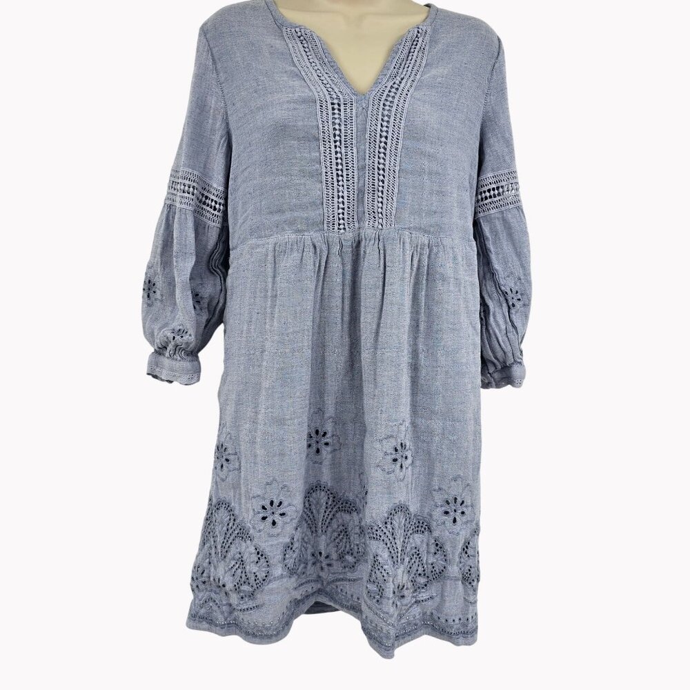 Tommy Bahama St. Lucia Split Neck Dress Swim Cover-Up XS Lined